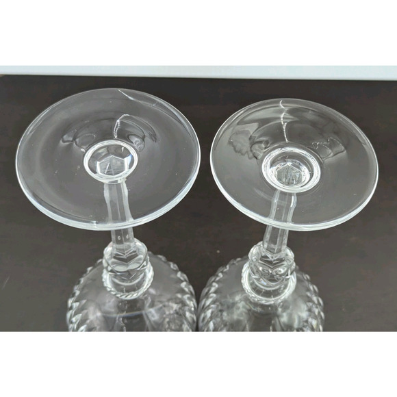 Maribor Hock Wine Crystal Glass Set of 2 Goblets by Royal Gallery 8” - Picture 7 of 8